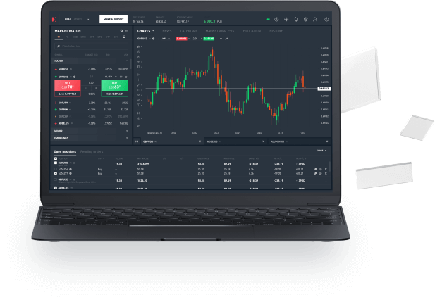 Aplikacja mobilna XTB do inwestowania w kryptowaluty na smartfonie Aplikacja XTB do inwestowania w kryptowaluty na