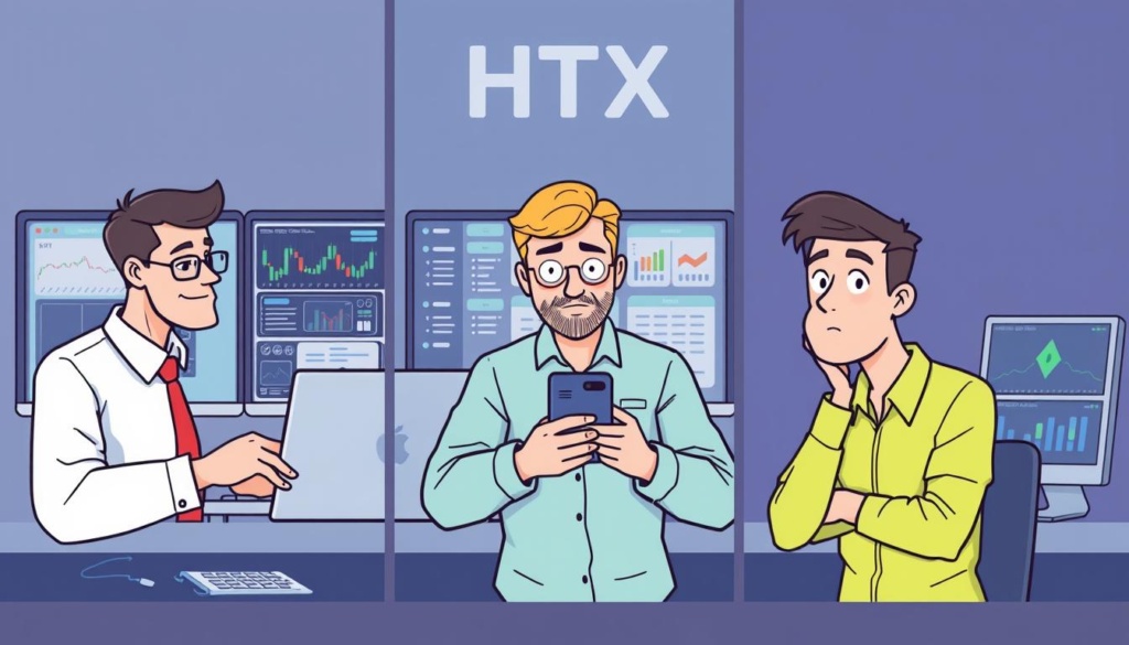 Różne typy inwestorów korzystających z giełdy kryptowalut HTX