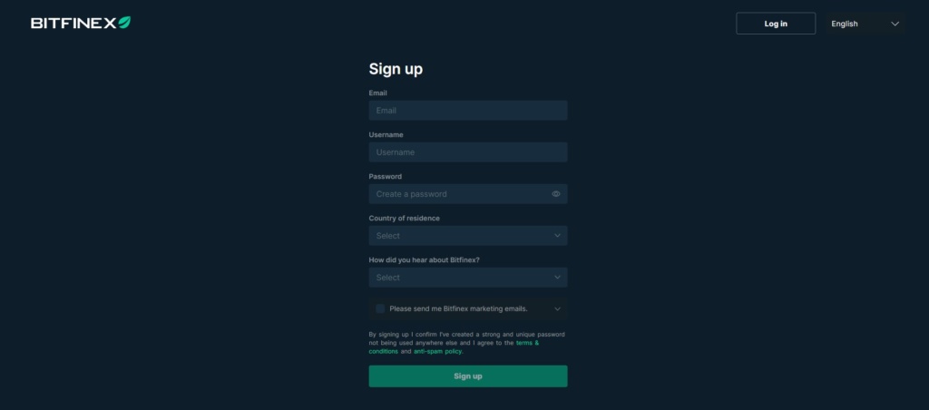 Proces rejestracji i weryfikacji KYC na giełdzie kryptowalut Bitfinex