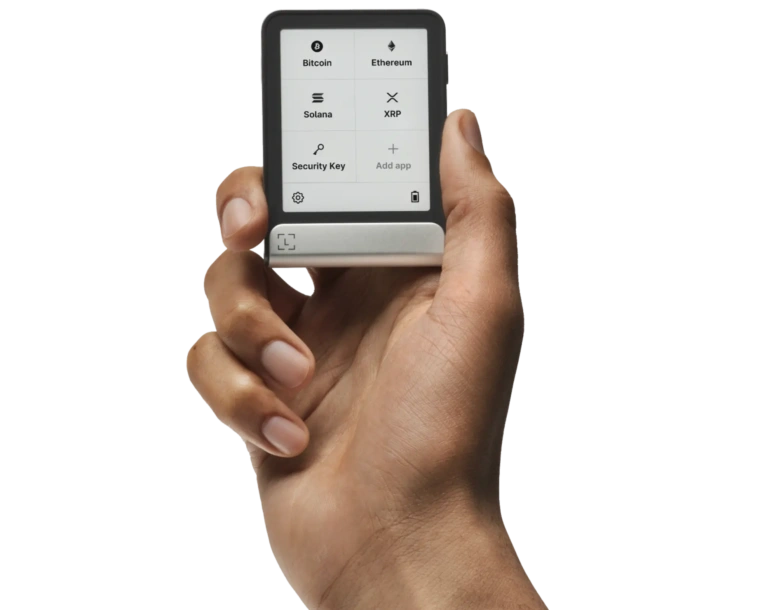 Ledger Flex w użyciu - podpisywanie transakcji na ekranie dotykowym