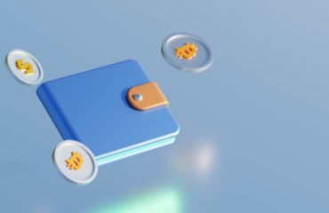 a blue and yellow light bulb