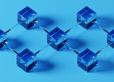a group of blue cubes