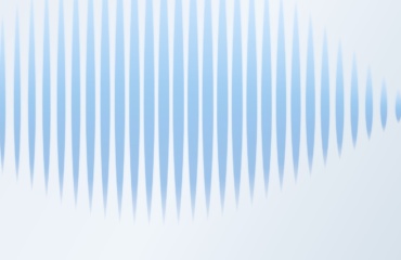 Abstract blue wavy lines on a white background