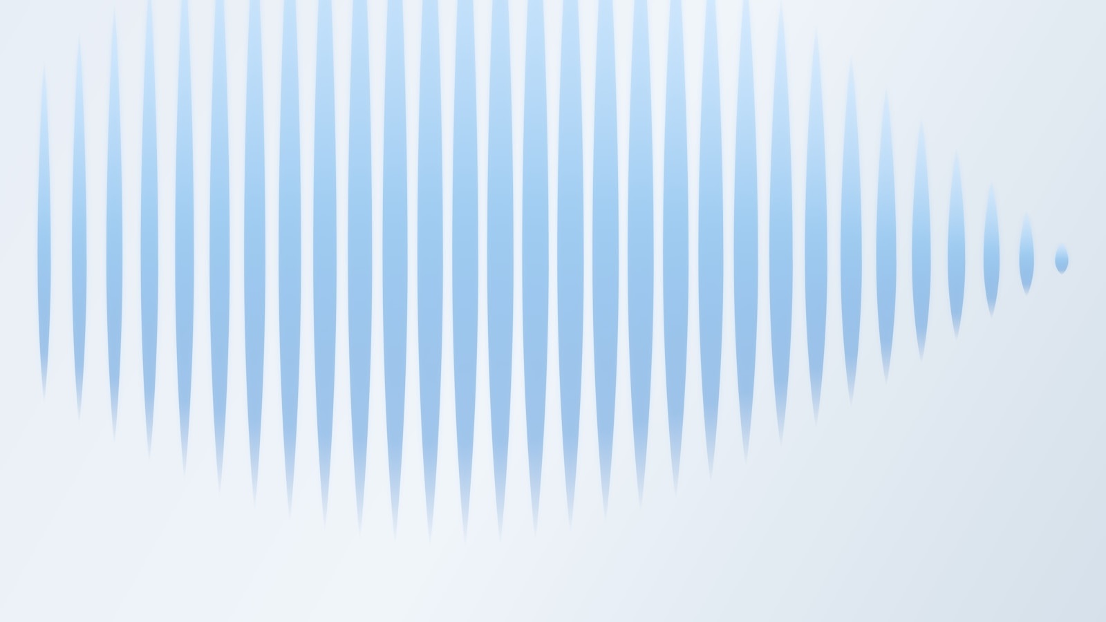 Abstract blue wavy lines on a white background